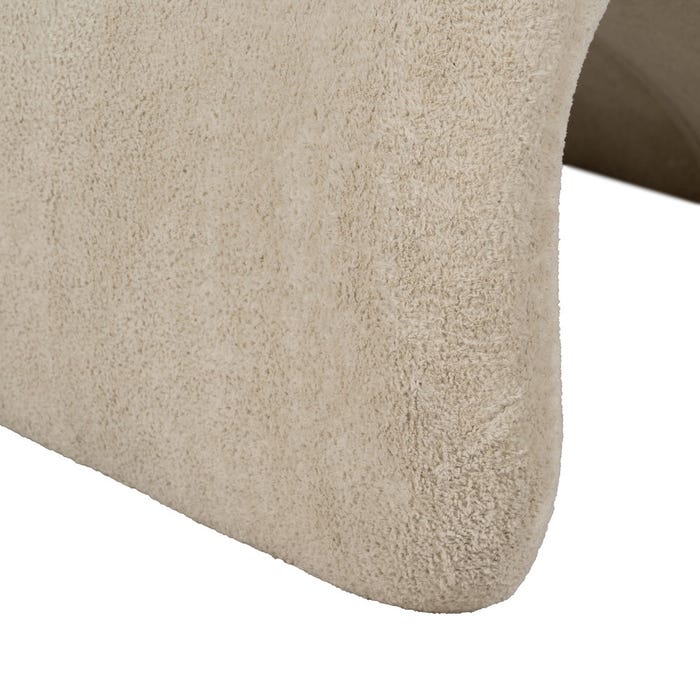 Beige Fabric Living Room Armchair 78 X 90 X 80 Cm