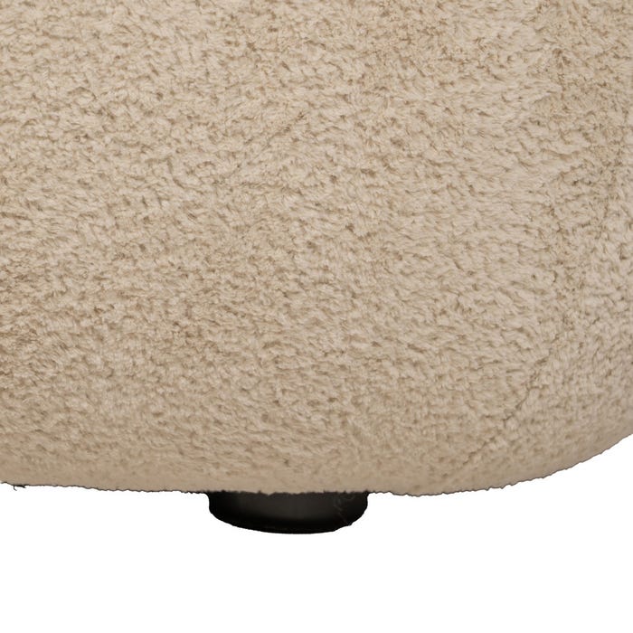 Beige Fabric Living Room Armchair 67 X 73 X 67 Cm
