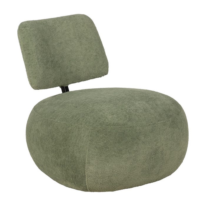 Sillón Verde Tejido Salón 67 X 73 X 67 Cm