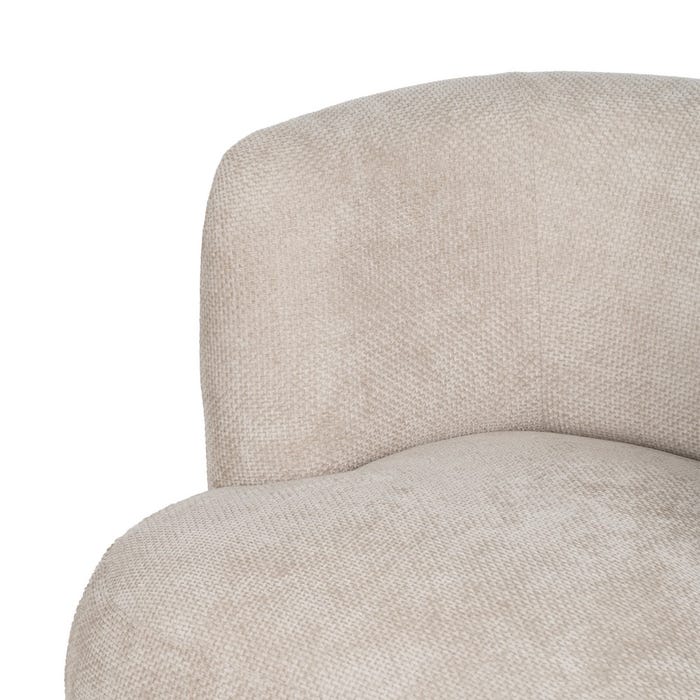 Sillón Beige Tejido Salón 80 X 80 X 71 Cm