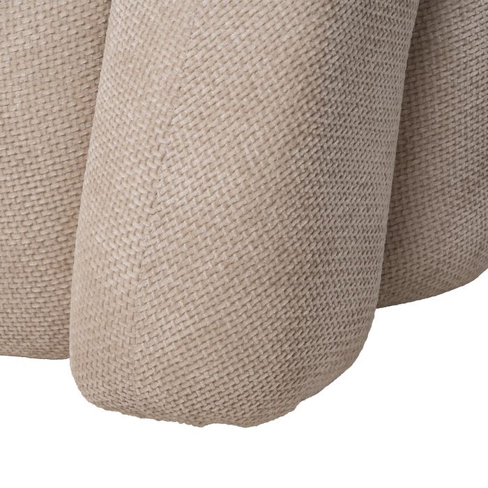 Beige Fabric Living Room Sofa 200 X 89 X 61 Cm