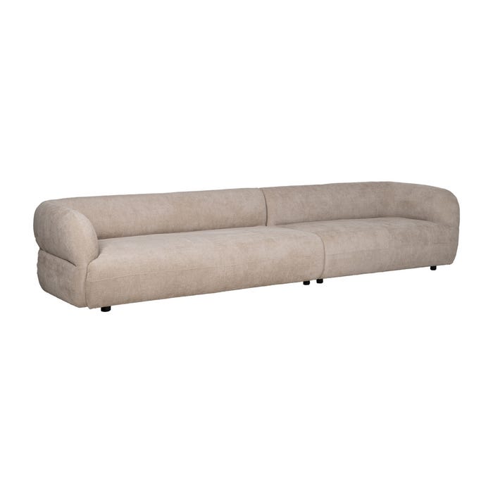 Left Module Sofa Beige Fabric Living Room 199 X 92 X 65 Cm