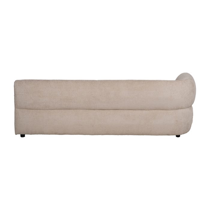 Left Module Sofa Beige Fabric Living Room 199 X 92 X 65 Cm