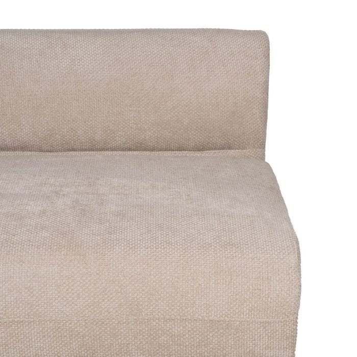 Left Module Sofa Beige Fabric Living Room 199 X 92 X 65 Cm