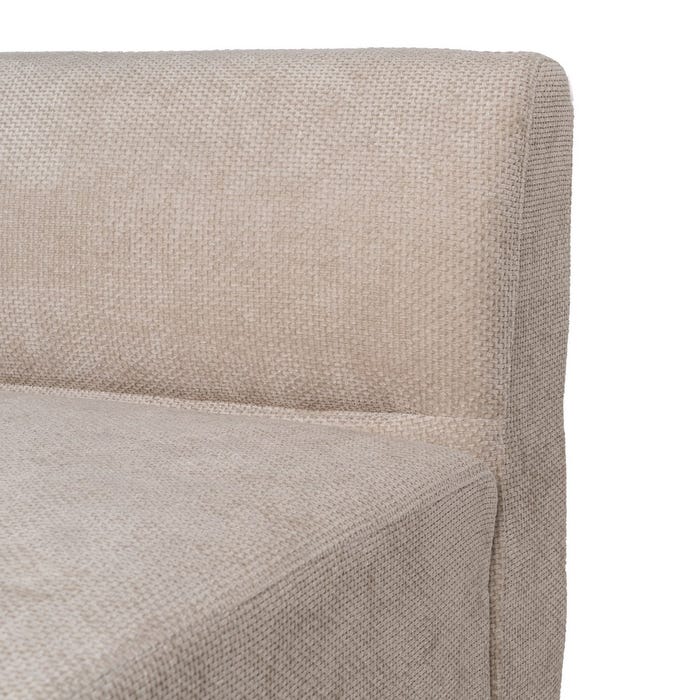 Left Module Sofa Beige Fabric Living Room 199 X 92 X 65 Cm