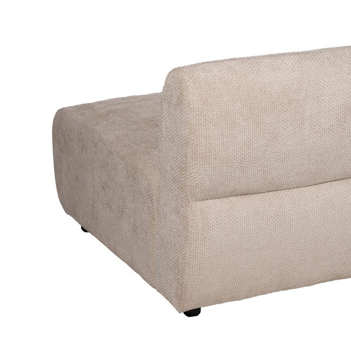 Left Module Sofa Beige Fabric Living Room 199 X 92 X 65 Cm