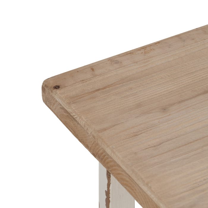 Natural-White Center Table 120 X 60 X 48 Cm