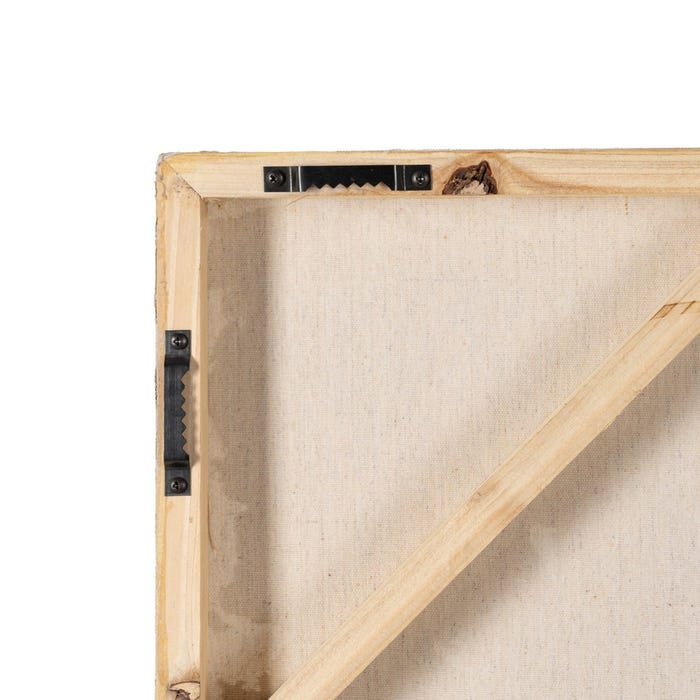 Cuadro Abstracto Blanco Dm 80 X 3 X 120 Cm