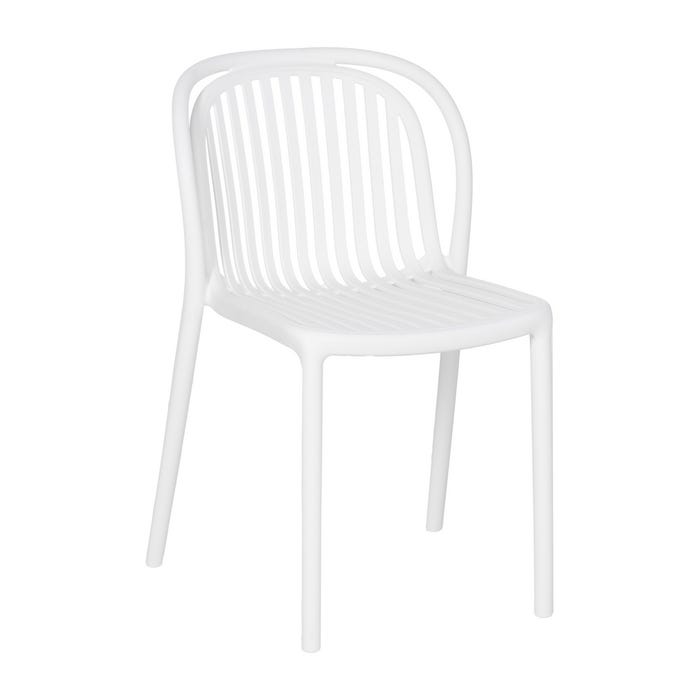 White Polypropylene Contract Chair 51 X 57 X 78 Cm