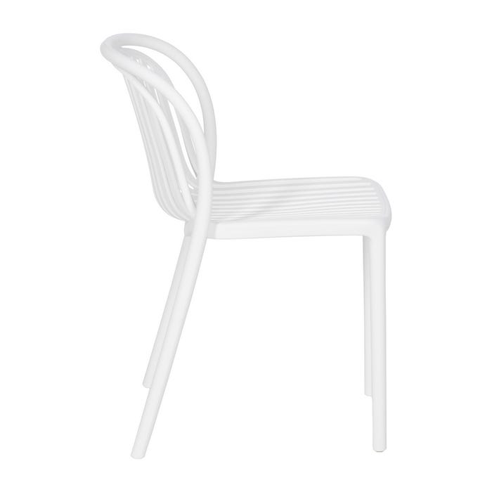 White Polypropylene Contract Chair 51 X 57 X 78 Cm