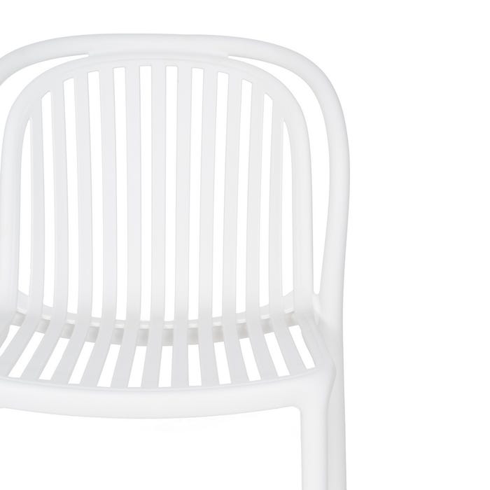 White Polypropylene Contract Chair 51 X 57 X 78 Cm