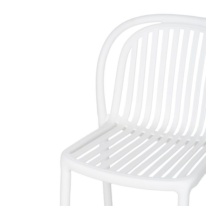 White Polypropylene Contract Chair 51 X 57 X 78 Cm
