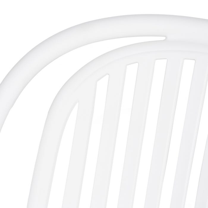 White Polypropylene Contract Chair 51 X 57 X 78 Cm