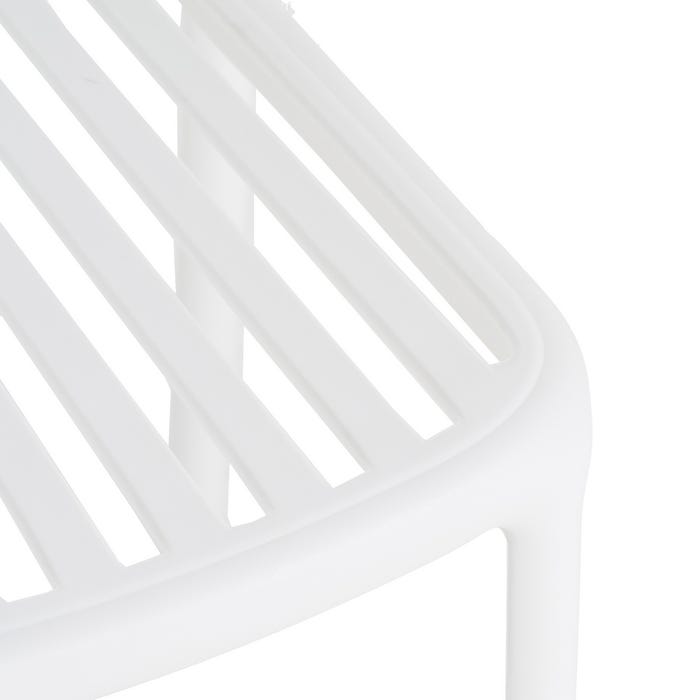 White Polypropylene Contract Chair 51 X 57 X 78 Cm