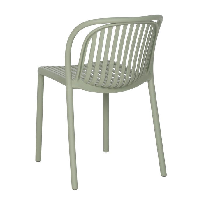 Green Polypropylene Contract Chair 51 X 57 X 78 Cm