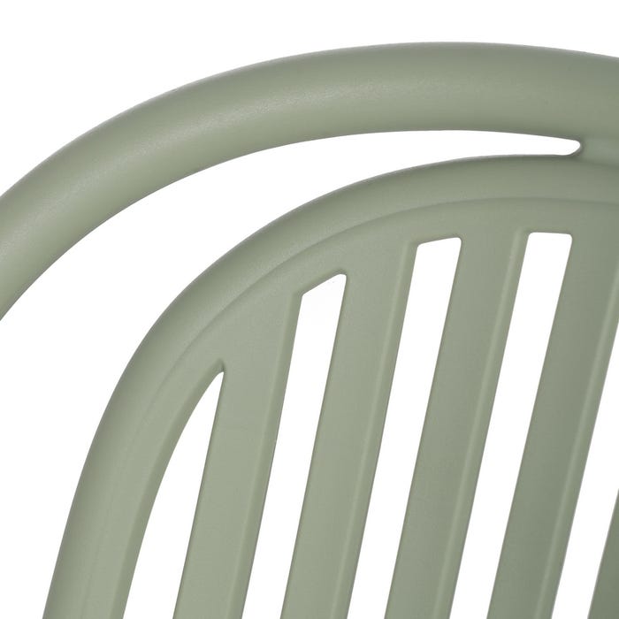 Green Polypropylene Contract Chair 51 X 57 X 78 Cm