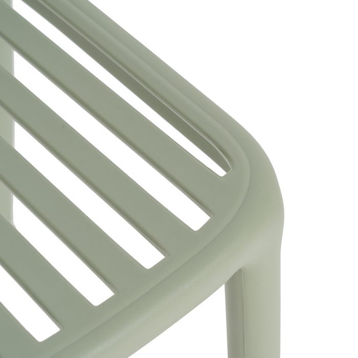 Green Polypropylene Contract Chair 51 X 57 X 78 Cm