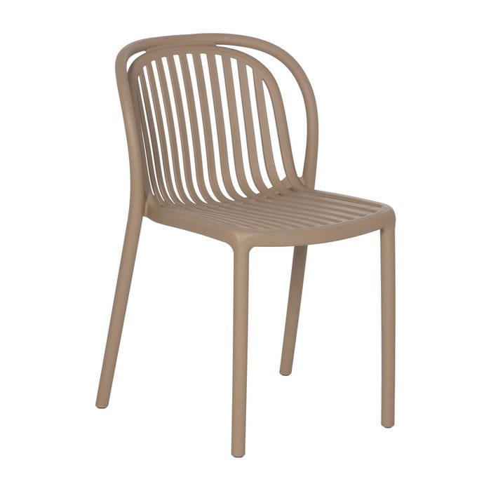 Beige Polypropylene Contract Chair 51 X 57 X 78 Cm