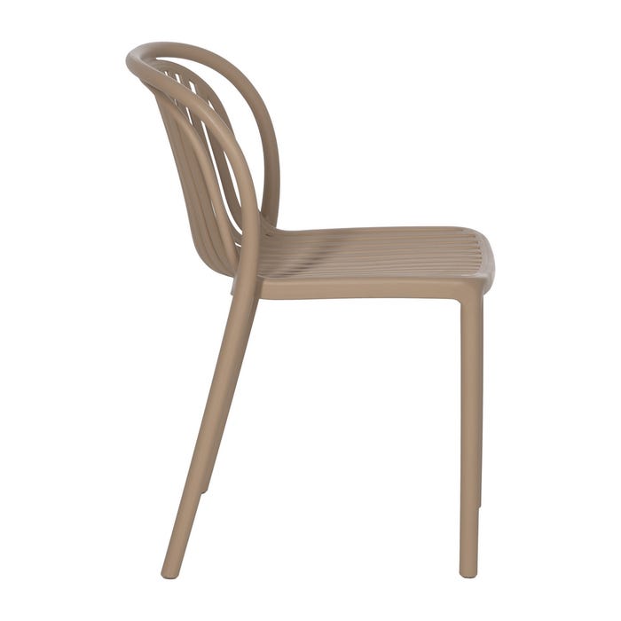 Beige Polypropylene Contract Chair 51 X 57 X 78 Cm
