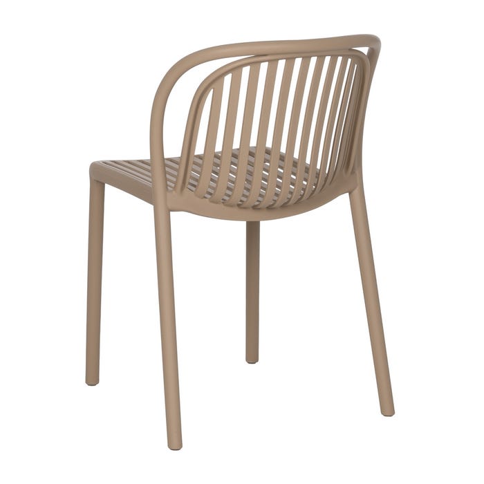 Beige Polypropylene Contract Chair 51 X 57 X 78 Cm