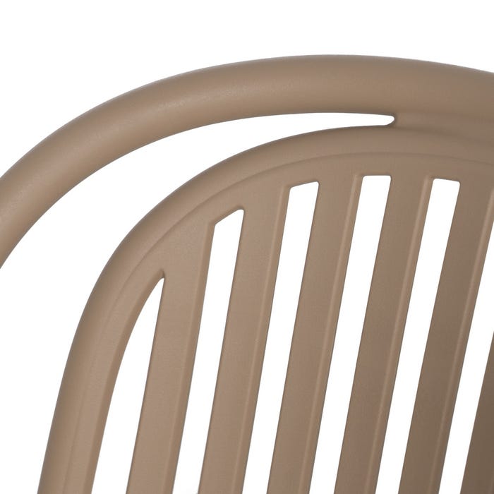 Beige Polypropylene Contract Chair 51 X 57 X 78 Cm