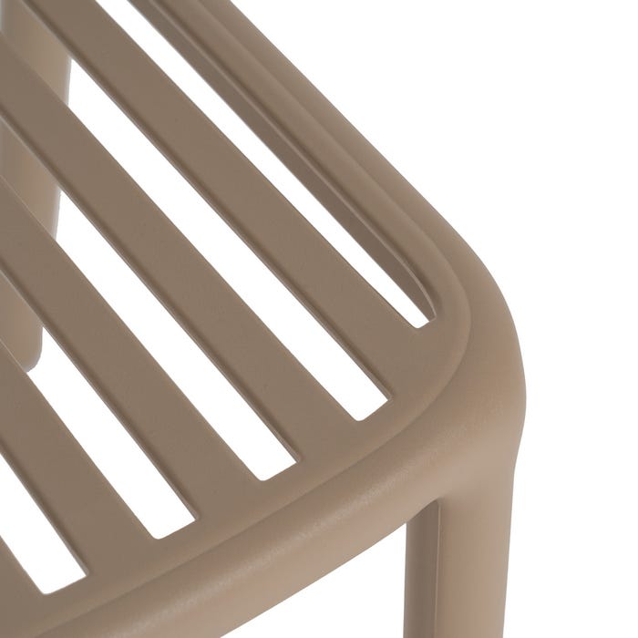 Beige Polypropylene Contract Chair 51 X 57 X 78 Cm