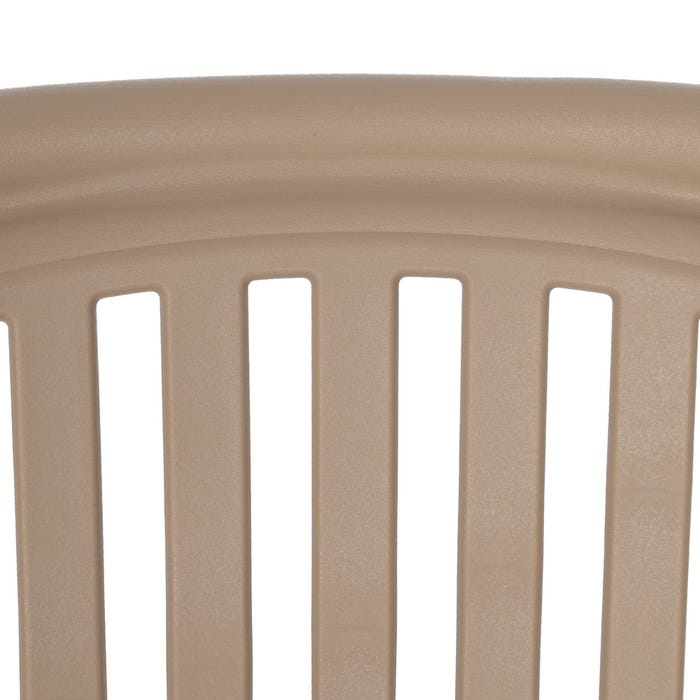 Beige Polypropylene Contract Chair 51 X 57 X 78 Cm