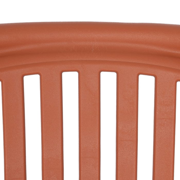 Terracotta Polypropylene Contract Chair 51 X 57 X 78 Cm