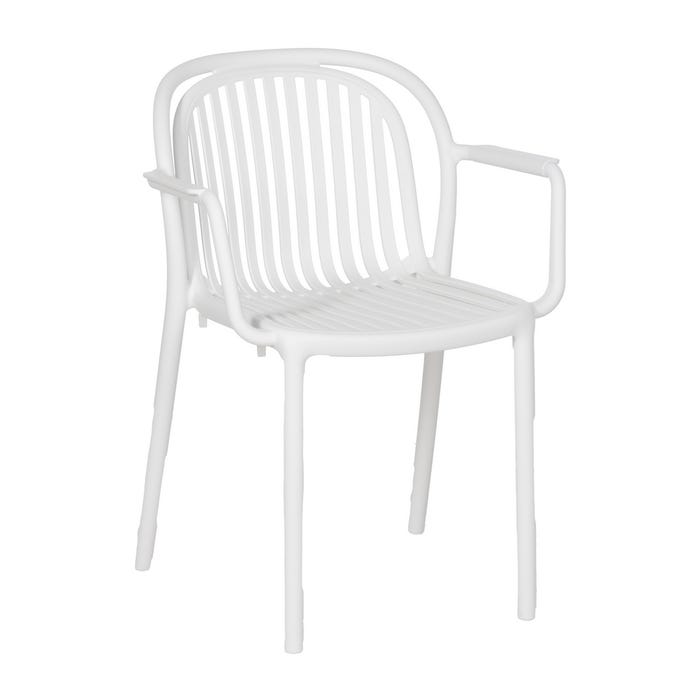 White Polypropylene Contract Chair 57 X 57 X 78 Cm