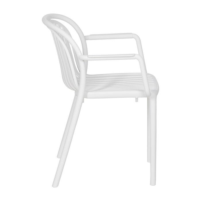 White Polypropylene Contract Chair 57 X 57 X 78 Cm