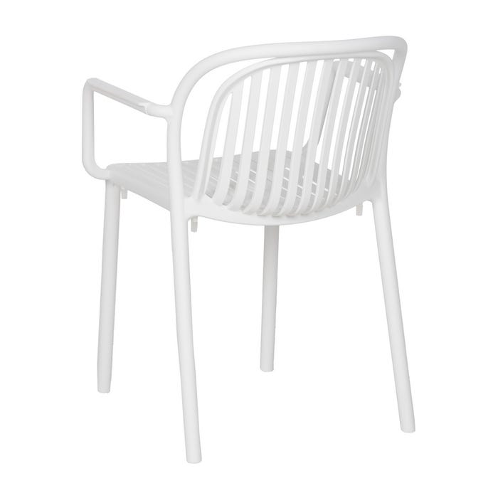 White Polypropylene Contract Chair 57 X 57 X 78 Cm