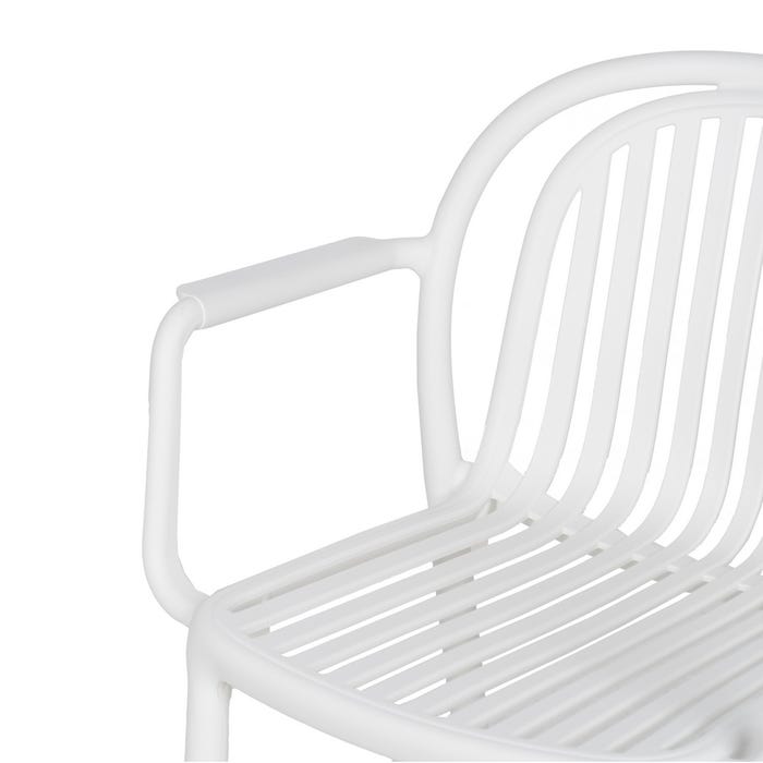 White Polypropylene Contract Chair 57 X 57 X 78 Cm