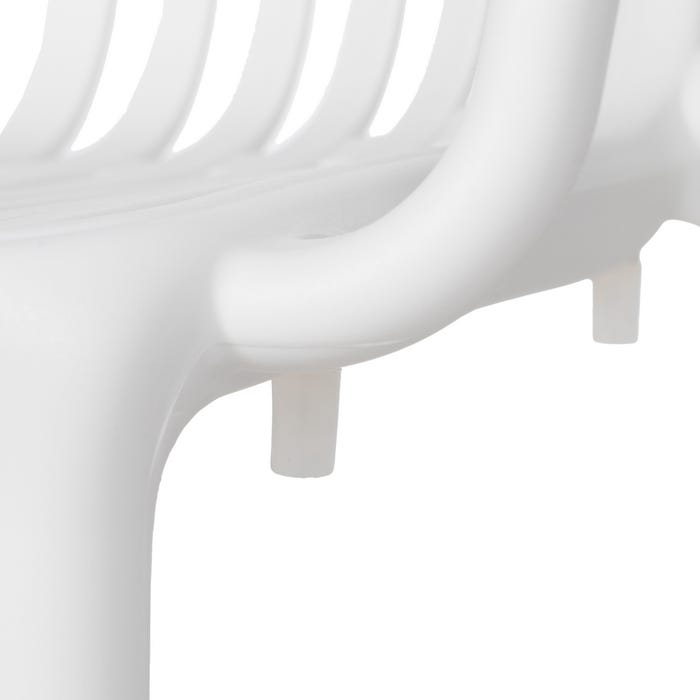White Polypropylene Contract Chair 57 X 57 X 78 Cm