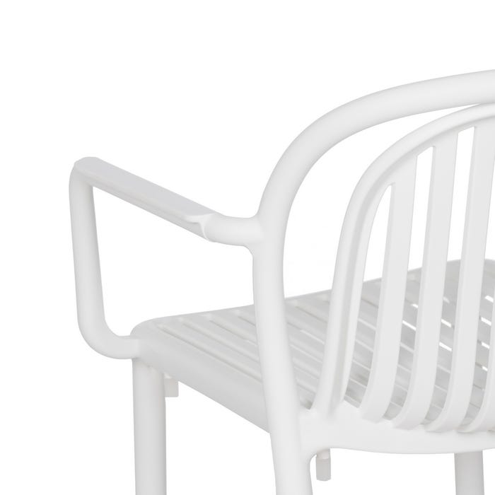 White Polypropylene Contract Chair 57 X 57 X 78 Cm