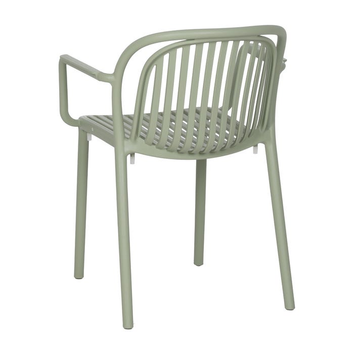 Green Polypropylene Contract Chair 57 X 57 X 78 Cm