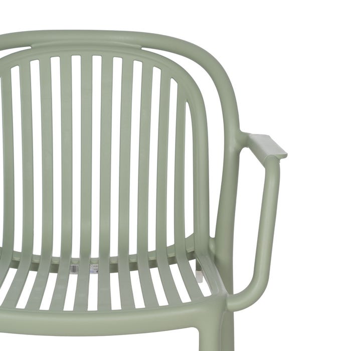 Green Polypropylene Contract Chair 57 X 57 X 78 Cm