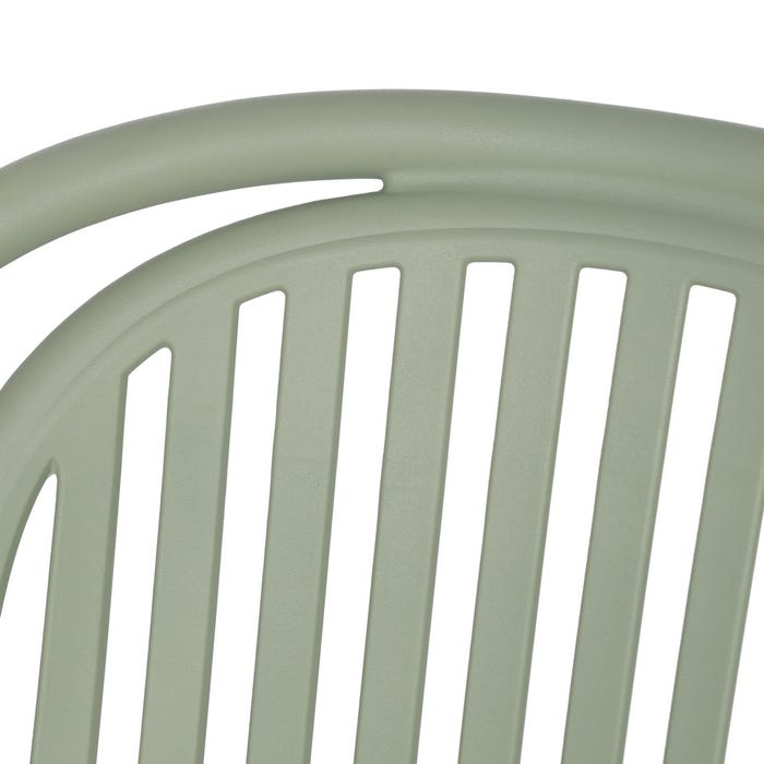 Green Polypropylene Contract Chair 57 X 57 X 78 Cm