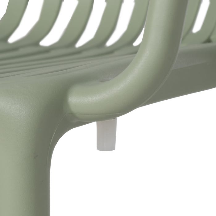 Green Polypropylene Contract Chair 57 X 57 X 78 Cm