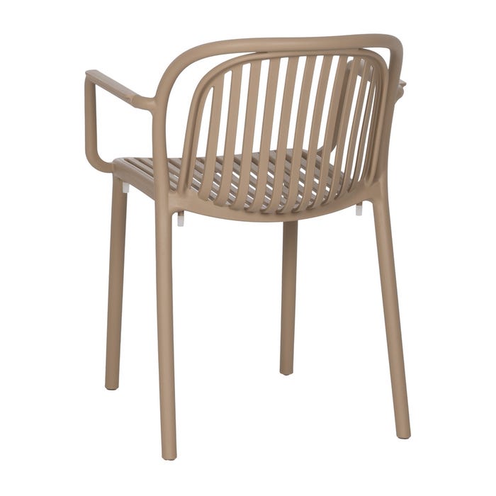 Beige Polypropylene Contract Chair 57 X 57 X 78 Cm
