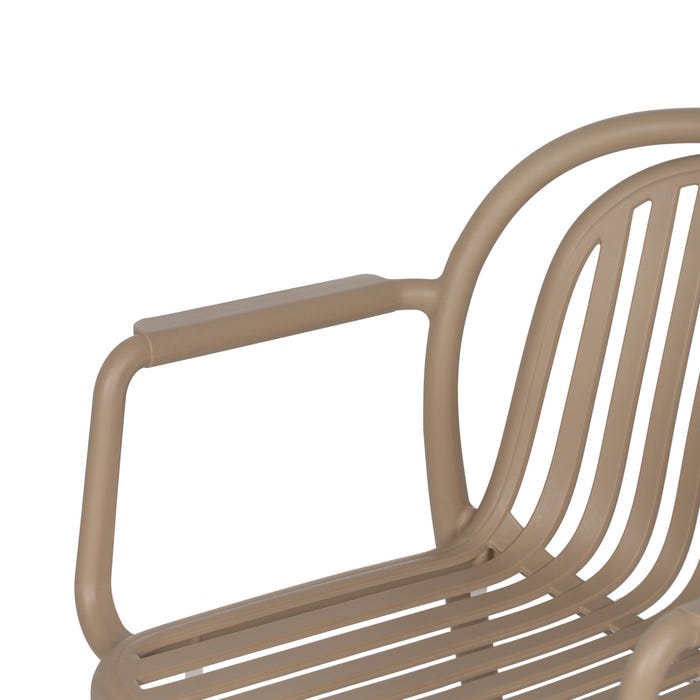 Beige Polypropylene Contract Chair 57 X 57 X 78 Cm