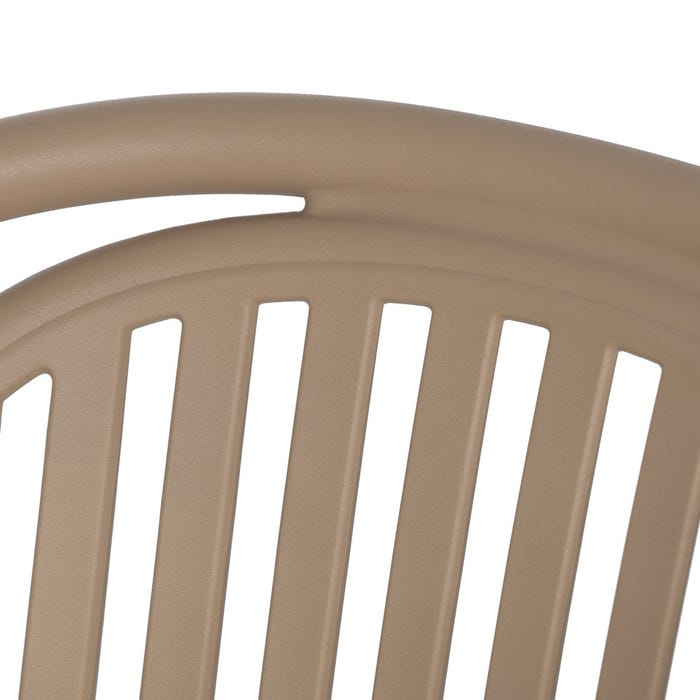 Beige Polypropylene Contract Chair 57 X 57 X 78 Cm