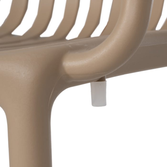 Beige Polypropylene Contract Chair 57 X 57 X 78 Cm