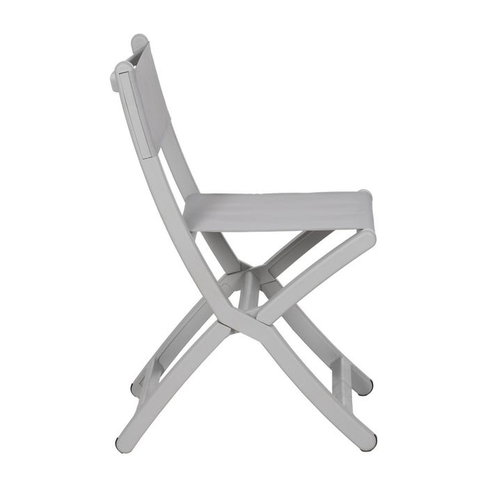 Gray Polypropylene Folding Chair 45 X 55 X 83 Cm