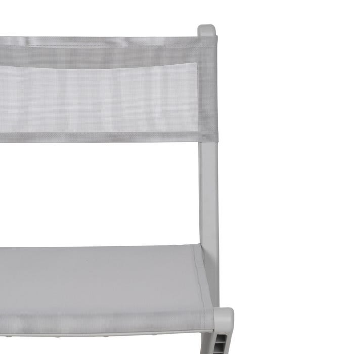 Gray Polypropylene Folding Chair 45 X 55 X 83 Cm