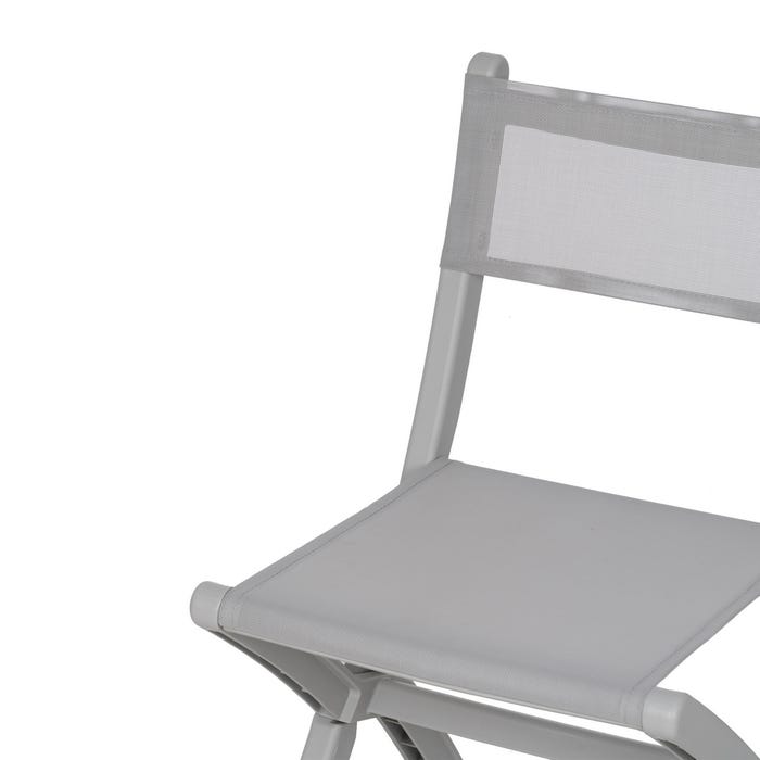 Gray Polypropylene Folding Chair 45 X 55 X 83 Cm