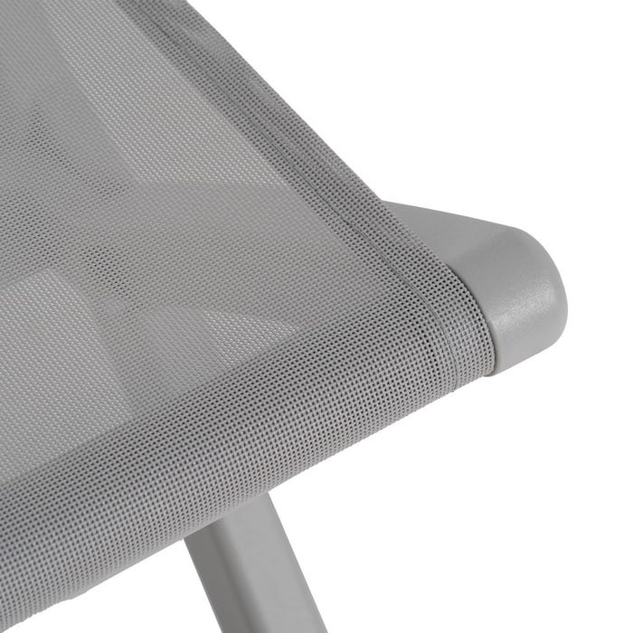 Gray Polypropylene Folding Chair 45 X 55 X 83 Cm