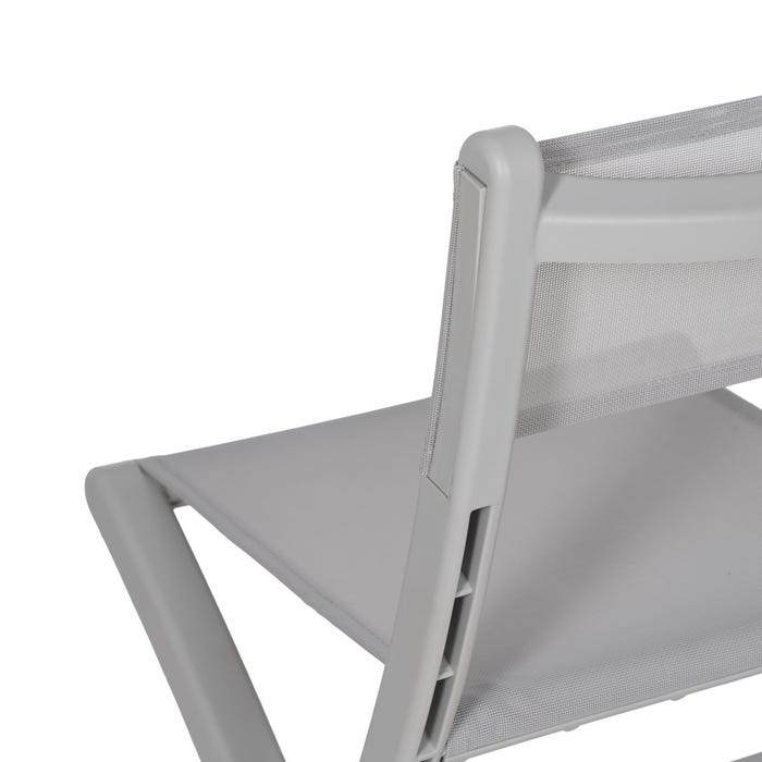 Gray Polypropylene Folding Chair 45 X 55 X 83 Cm