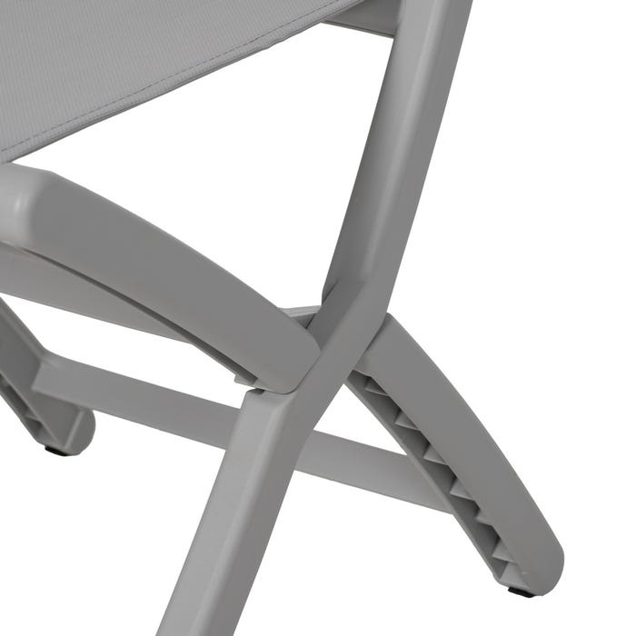 Gray Polypropylene Folding Chair 45 X 55 X 83 Cm