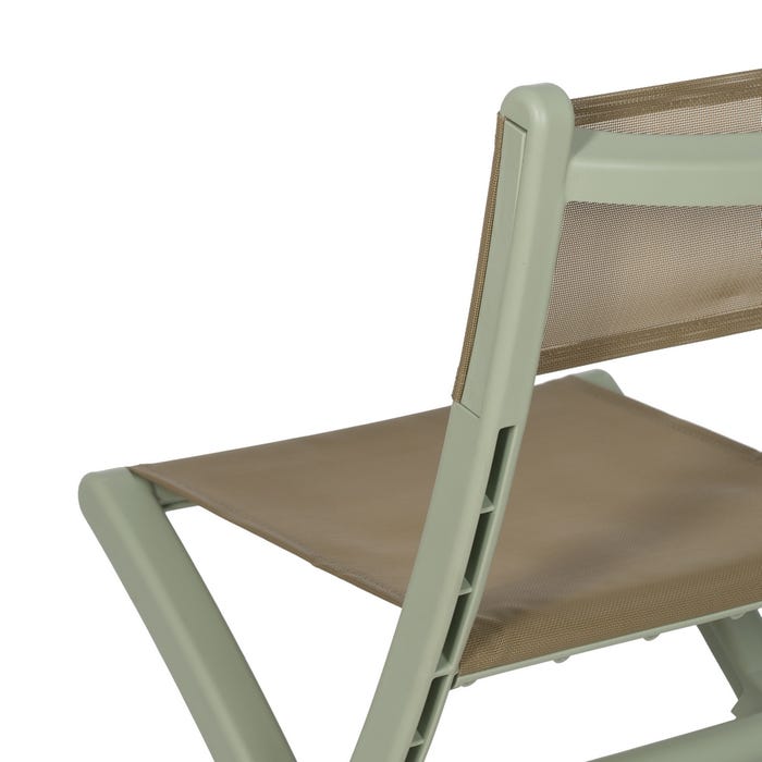 Green Polypropylene Folding Chair 45 X 55 X 83 Cm