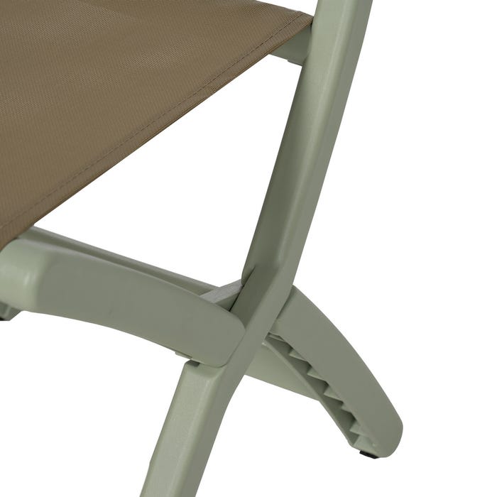 Green Polypropylene Folding Chair 45 X 55 X 83 Cm